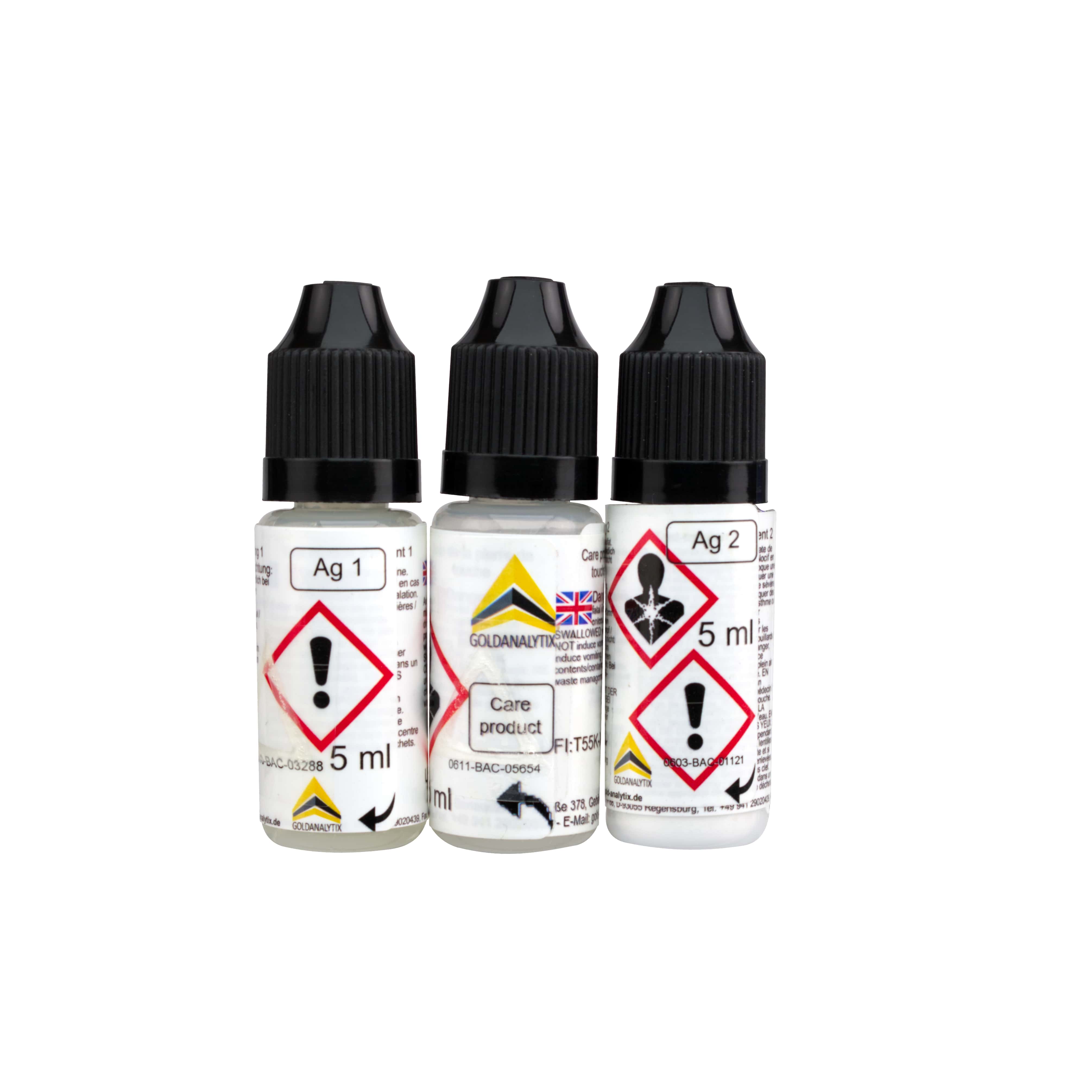 Kit de ácidos de prueba para plata